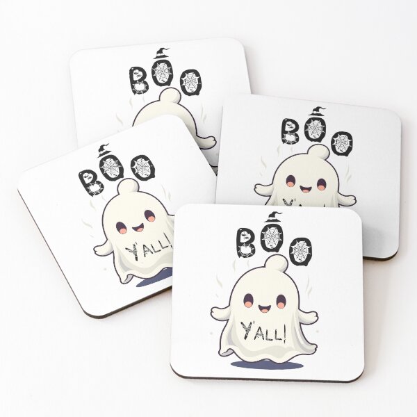 Item preview, friendly ghost with boo yall halloween designed and sold by FunChronicle.