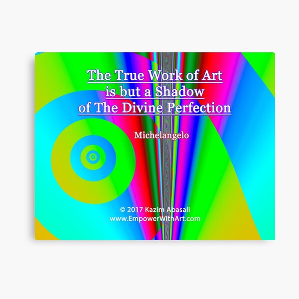 The True Work of Art Canvas Print