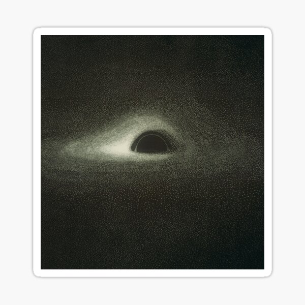 Item preview, Jean-Pierre Luminet's Blackhole (1979) designed and sold by creepyCabin.