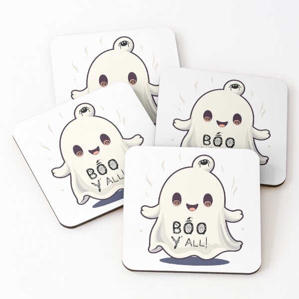 Item preview, friendly ghost with boo yall halloween designed and sold by FunChronicle.