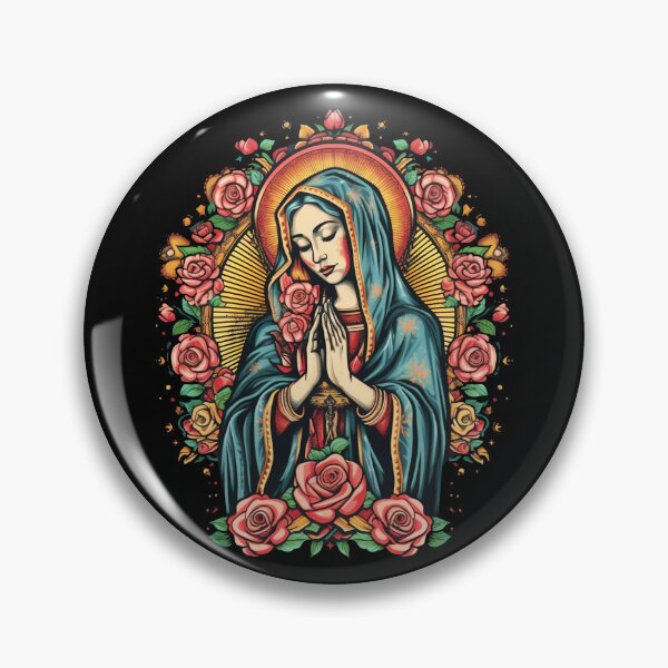 Item preview, Praying Virgin Mary with roses, Our lady of Guadalupe, christianity,  designed and sold by nitty-gritty.