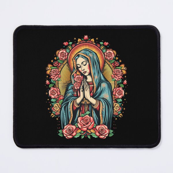 Item preview, Praying Virgin Mary with roses, Our lady of Guadalupe, christianity, designed and sold by nitty-gritty.