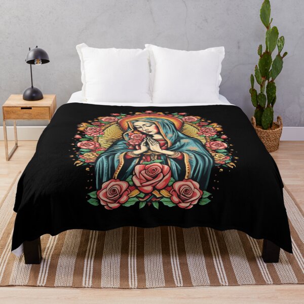 Item preview, Praying Virgin Mary with roses, Our lady of Guadalupe, christianity, designed and sold by nitty-gritty.