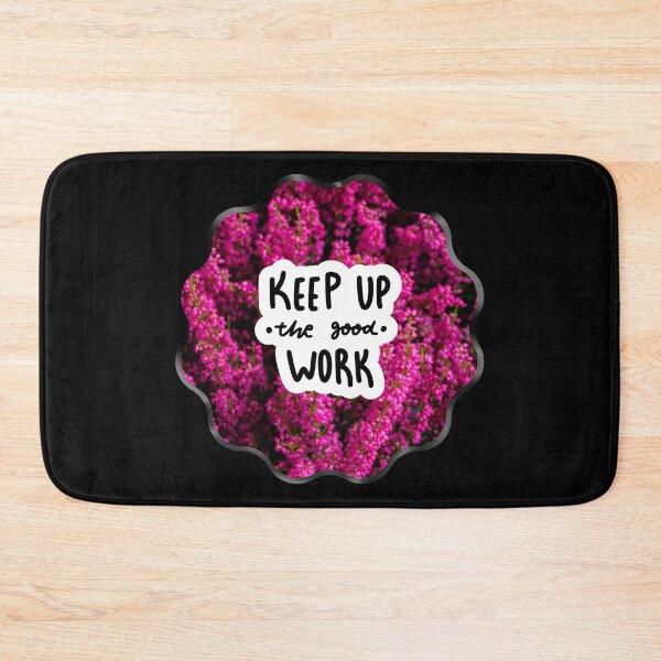 Item preview, Keep Up The Good Work - Purple Floral, Encouraging designed and sold by AliceSLee.
