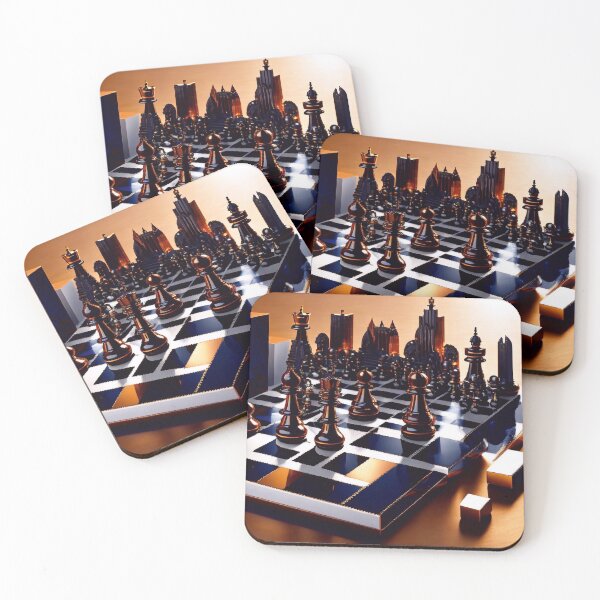 Item preview, Cityscape as chess board designed and sold by M-Y-A-R-T-.