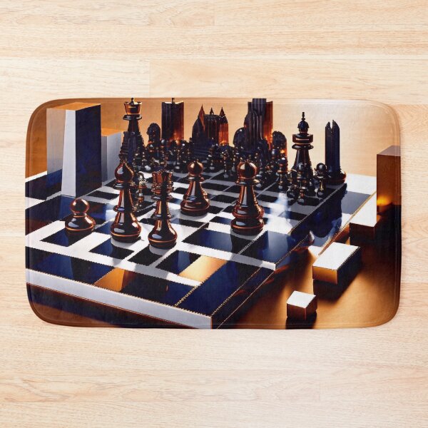 Item preview, Cityscape as chess board designed and sold by M-Y-A-R-T-.