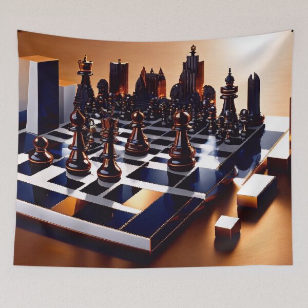 Item preview, Cityscape as chess board designed and sold by M-Y-A-R-T-.