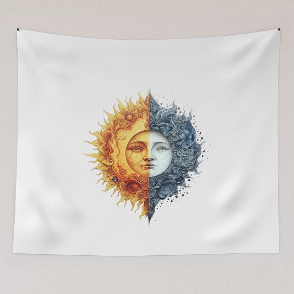 Item preview, The Moon And The Sun designed and sold by PepeCartoon.