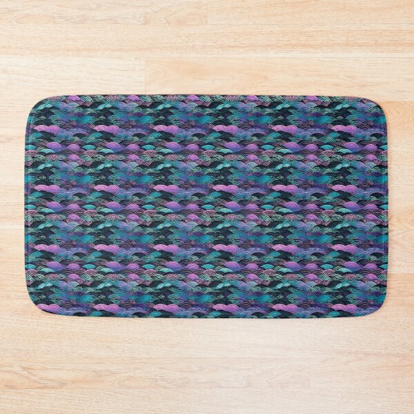 Item preview, Japanese Zen circles, Ukiyo e retrowave washi, kimono style seamless pattern designed and sold by Onigokko.