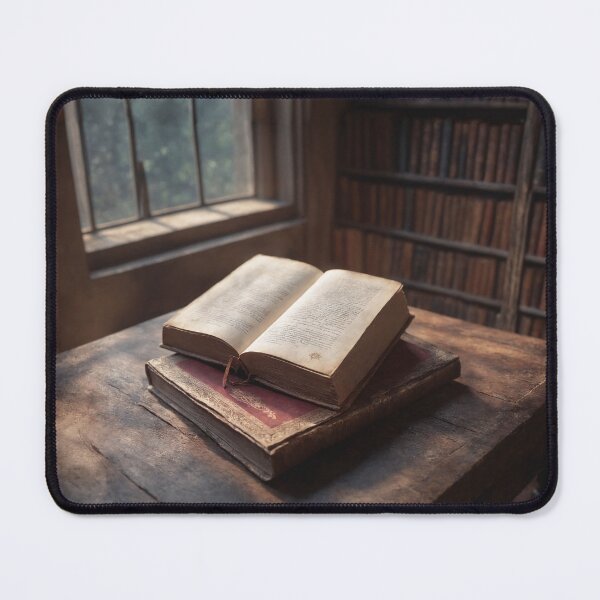 Item preview, An old ancient book in abandoned library designed and sold by twisted-dot.
