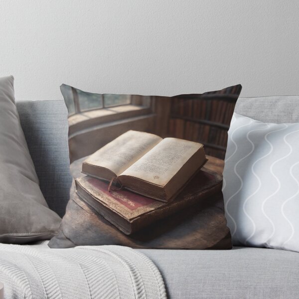 Item preview, An old ancient book in abandoned library designed and sold by twisted-dot.