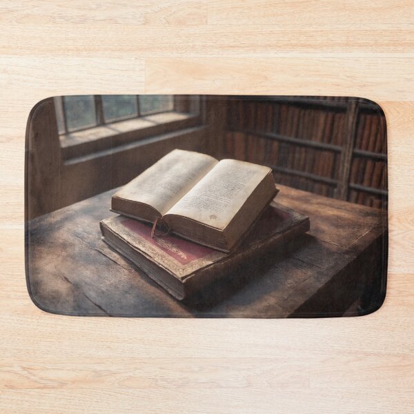Item preview, An old ancient book in abandoned library designed and sold by twisted-dot.