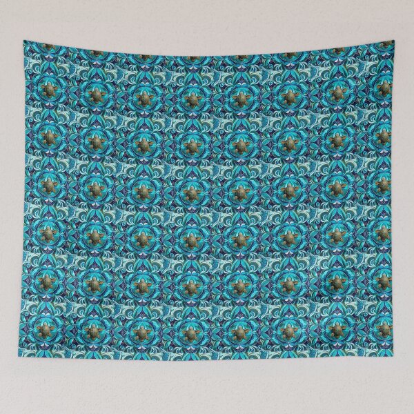 Item preview, Geometric sea turtle pattern designed and sold by CuteCreature.