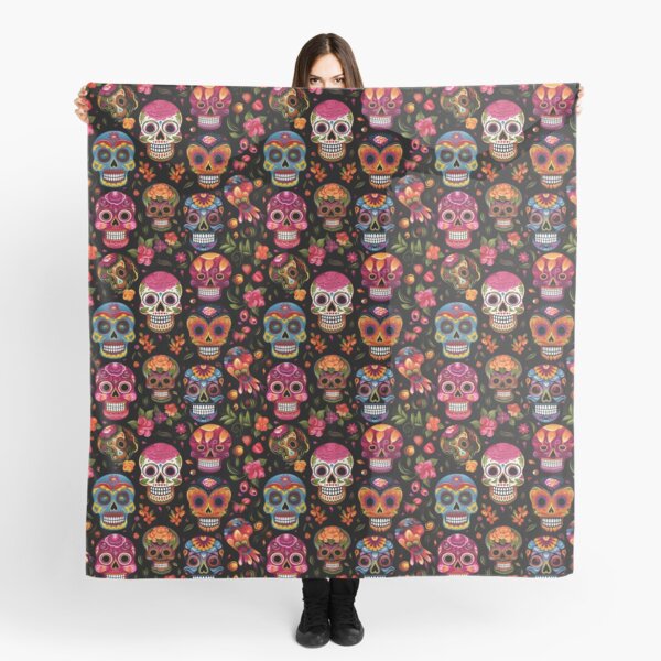 Item preview, Seamless Sugar Skulls Tile Pattern designed and sold by ZeptepiPatterns.