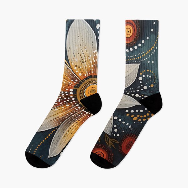Item preview, stunning detailed flower with dots art print designed and sold by dcrc.