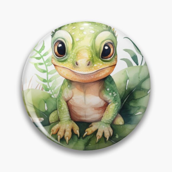 Artikelvorschau, Aquarell Chamäleon entworfen und verkauft von FireFXStudio.