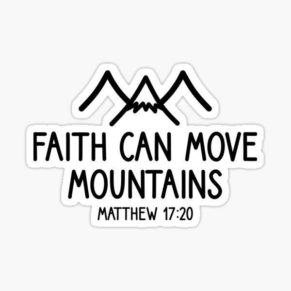 Eccolo, Faith Can Move Mountains Christian Sticker Book, 28 Pages, Mardel