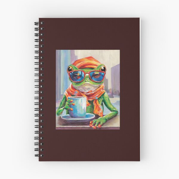 Item preview, Croak and Coffee: Urban Amphibian Delight designed and sold by EclecticTammy.