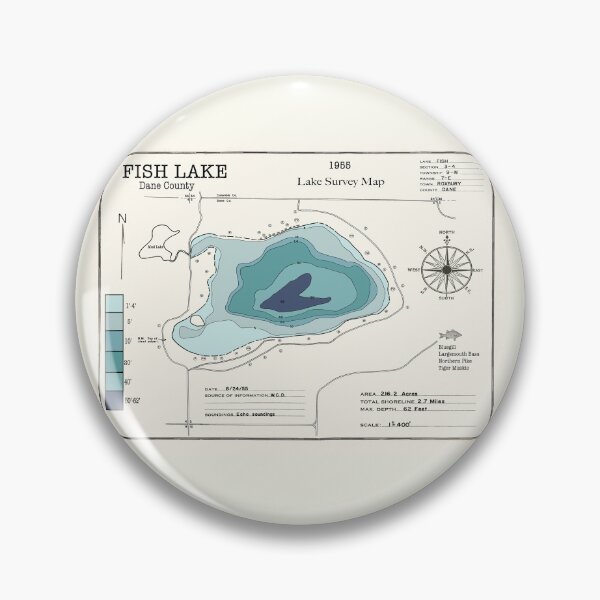 Item preview, Fish Lake WI Dane County designed and sold by Jean Plout.