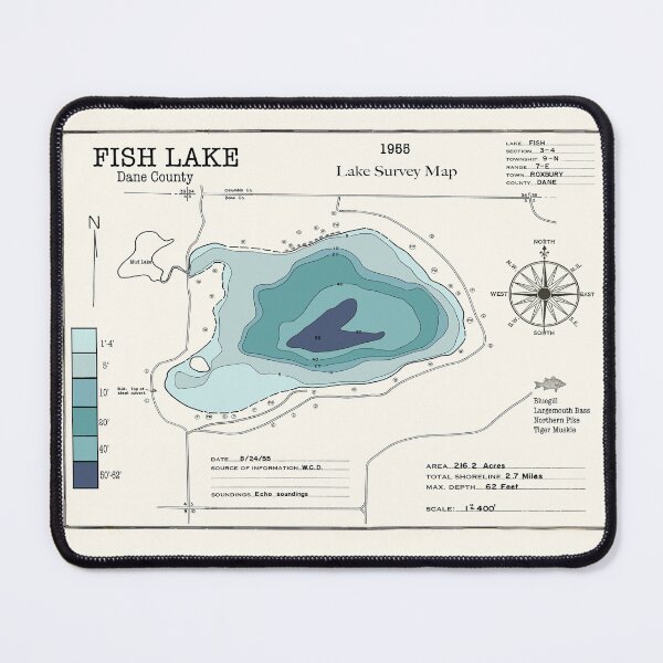 Item preview, Fish Lake WI Dane County designed and sold by Jean Plout.