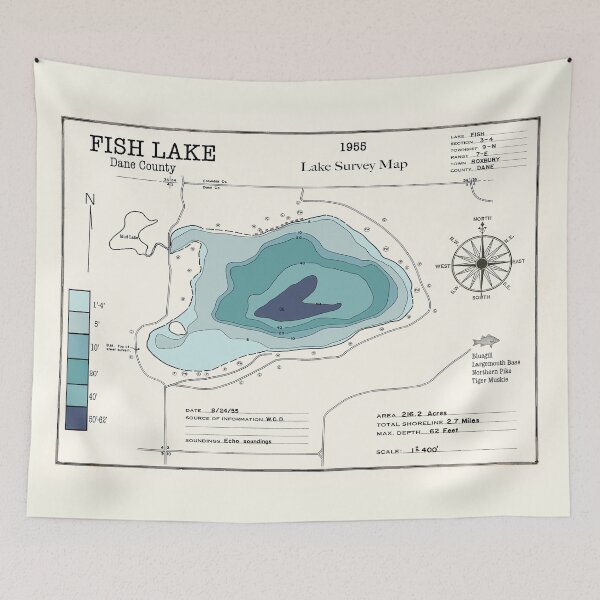 Item preview, Fish Lake WI Dane County designed and sold by Jean Plout.