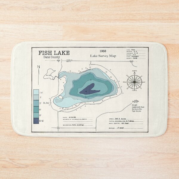 Item preview, Fish Lake WI Dane County designed and sold by Jean Plout.