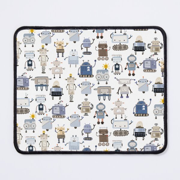 Item preview, robots seamless pattern designed and sold by the-myro.