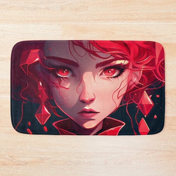 Item preview, Ruby anime portrait, red anime girl designed and sold by EmeraldeaArt.
