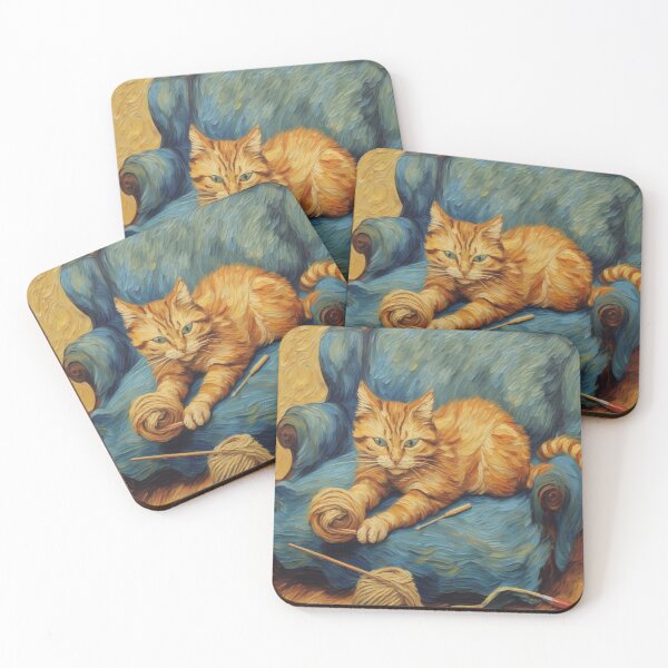 Item preview, Feline Mischief: Playing with Wool designed and sold by Artisticanvas.