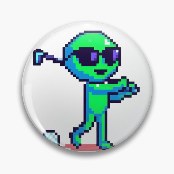 Item preview, Chill Pixel Martian Golfing designed and sold by DaedalusDesign.