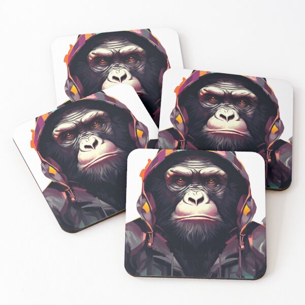 Item preview, Hooded gorilla designed and sold by AI-Concepts.
