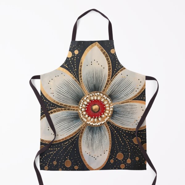Item preview, stunning detailed flower with dots art print designed and sold by dcrc.