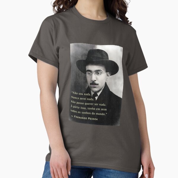 Item preview, Fernando Pessoa quote: Não sou nada. Nunca serei nada. Não posso querer ser nada. À parte isso, tenho em mim todos os sonhos do mundo. designed and sold by artbleed.