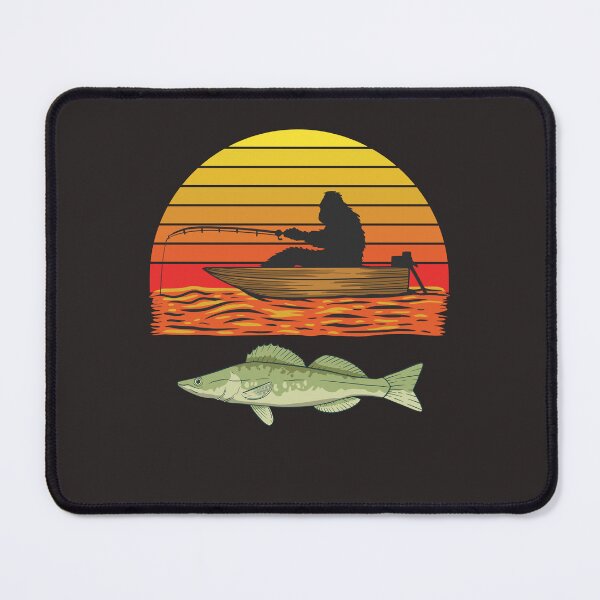 Item preview, Vintage Northern Pike Fishing Bigfoot Hunting Fishermen designed and sold by MrEddie10.