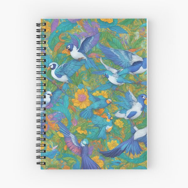 Item preview, Bevy blue birds designed and sold by PatDoArt.