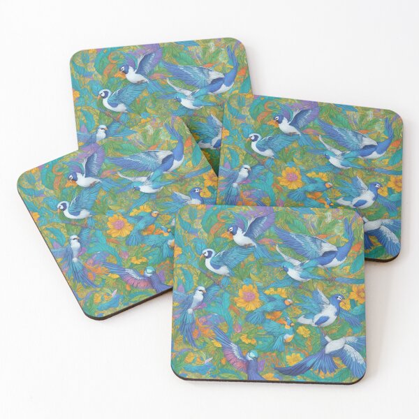 Item preview, Bevy blue birds designed and sold by PatDoArt.