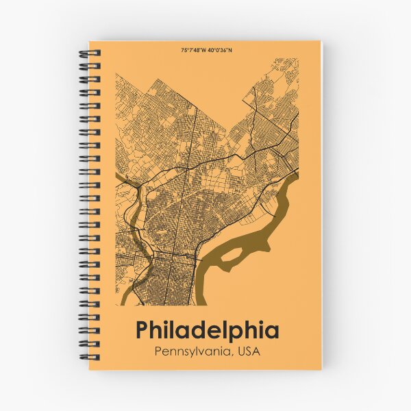 Item preview, Philadelphia, Pennsylvania, USA, City Road Map designed and sold by 2BROSMAPS1.