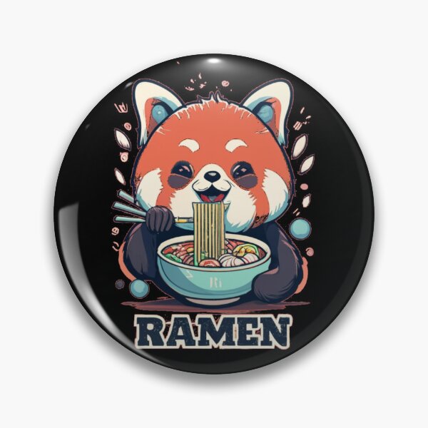 Item preview, Cute Red Panda Eating Ramen designed and sold by Daria-Shop.