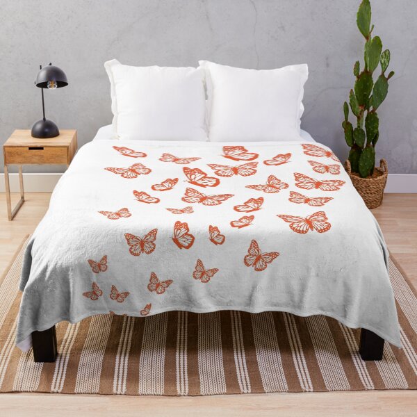 Item preview, Beautiful group of orange and white butterflies in flight designed and sold by SorryFrog.