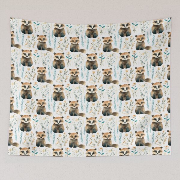 Item preview, Whimsical Coatimundi: Playful Watercolor Illustration Art Print designed and sold by qoodesignstudio.