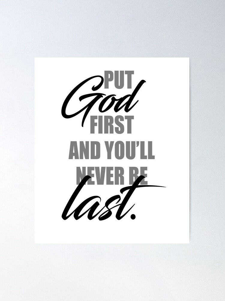 ●Put God First Put god first - Printable/Poster – WallMarvel