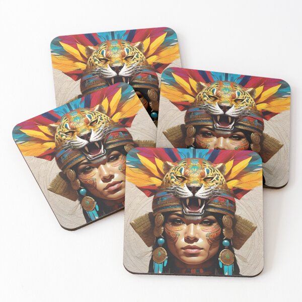 Item preview, Aztec jaguar designed and sold by MatrixTattoo.