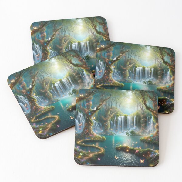 Item preview, Enchanted Falls A Butterfly Wonderland designed and sold by FairytaleLab.