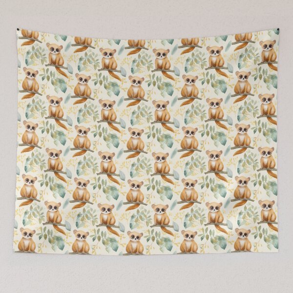 Aperçu de l'œuvre Kinkajou Cutie: Enchanting Illustration Art Print créée et vendue par qoodesignstudio.