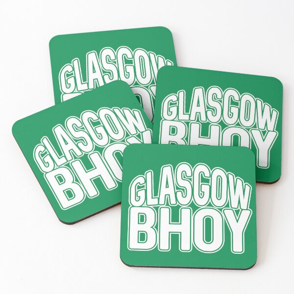 Item preview, GLASGOW BHOY, Glasgow Celtic Football Club White and Green Text Design designed and sold by MacPean.