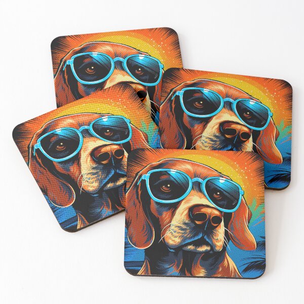 Item preview, Cool Beagle Puppy in Sunglasses Vibes - Dog Lover Fun  designed and sold by WILDEVIOLET.