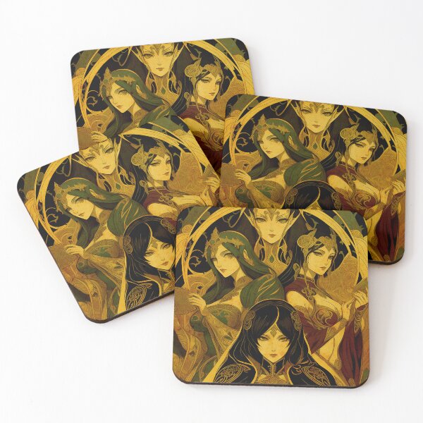Item preview, Four Serpents Vintage Painting  designed and sold by Witty Shirts.