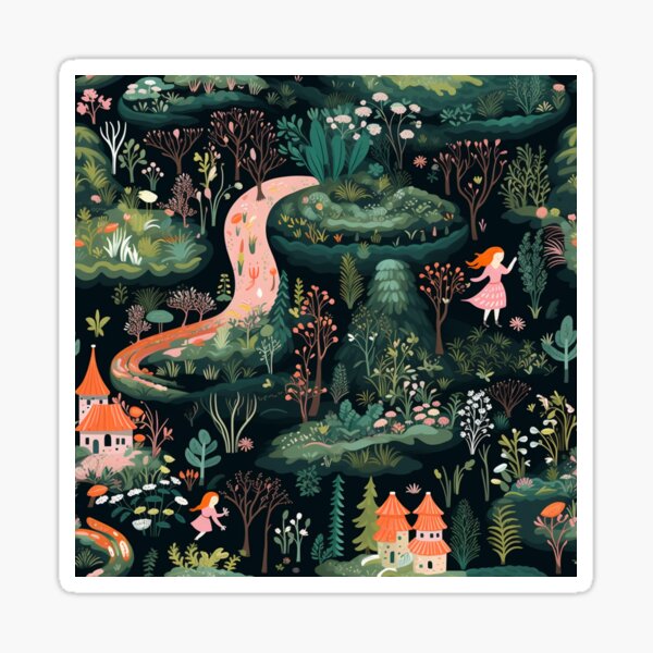 Item preview, Lost in the Whimsical Garden of Tales designed and sold by Moonlit-Forest.