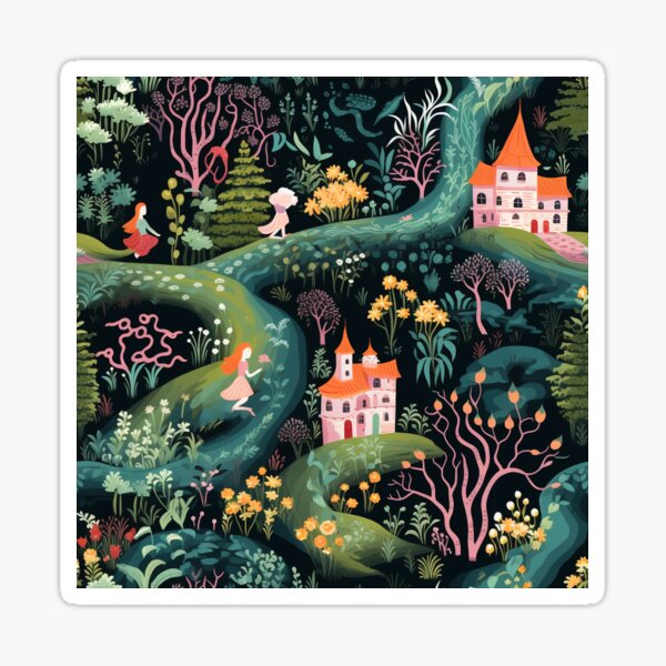 Item preview, Lost in the Whimsical Garden of Tales designed and sold by Moonlit-Forest.