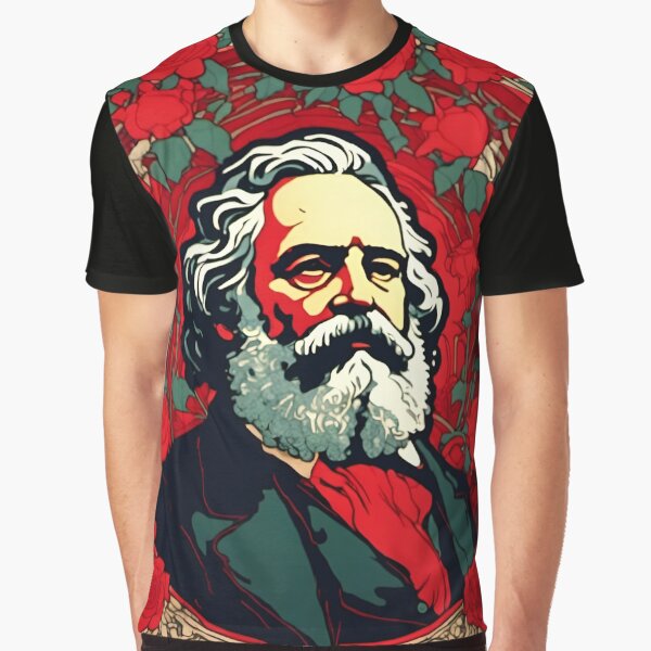 Vista previa del artículo con la obra «Carlos Marx 2», diseñado y vendido por Hensfield.